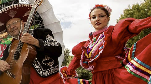 Mexicaanse shows voor ontvangst en afscheid op een feest