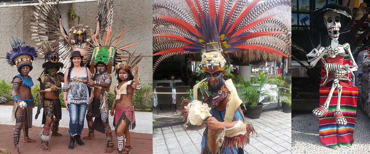 Pre-Hispanische dansers en danseressen