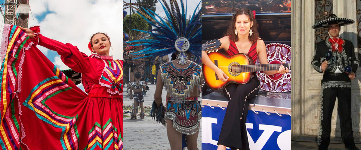 Maya, Inca of Azteka dansers en danseressen