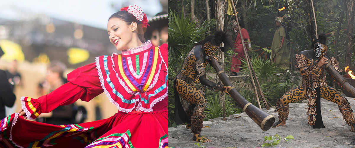 Mexicaanse professionele dansers en danseressen