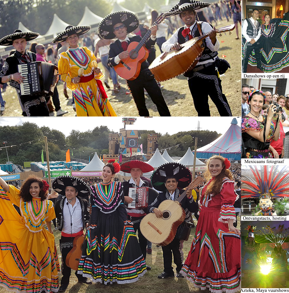 Mexicaanse professionele dansers en danseressen